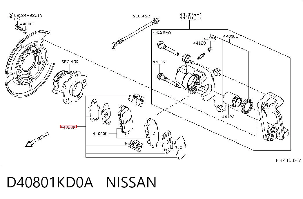 D40801KD0A Nissan/Infiniti