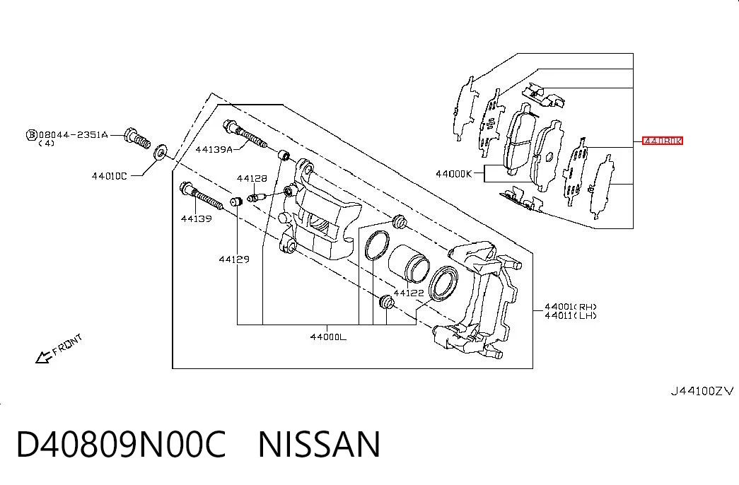 D40809N00C Nissan/Infiniti