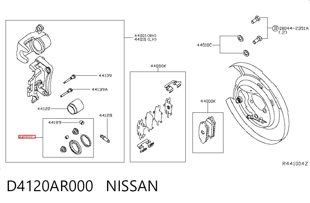 Kit de reparação de suporte do freio traseiro Suzuki Grand Vitara  JB ao melhor preço
