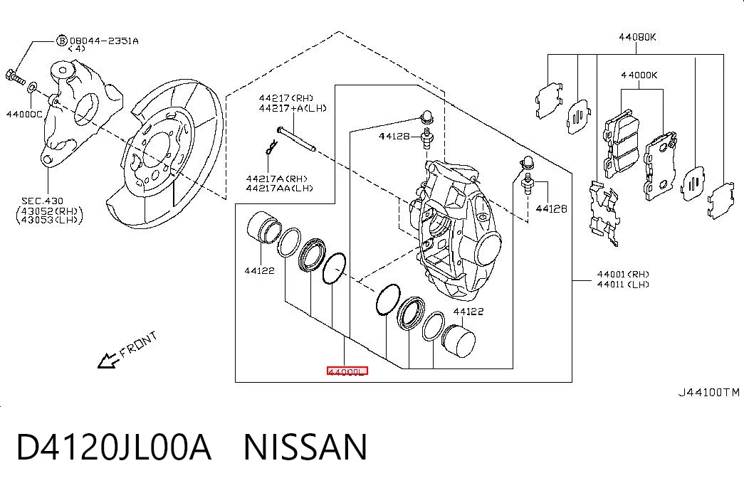 D4120JL00A Nissan/Infiniti