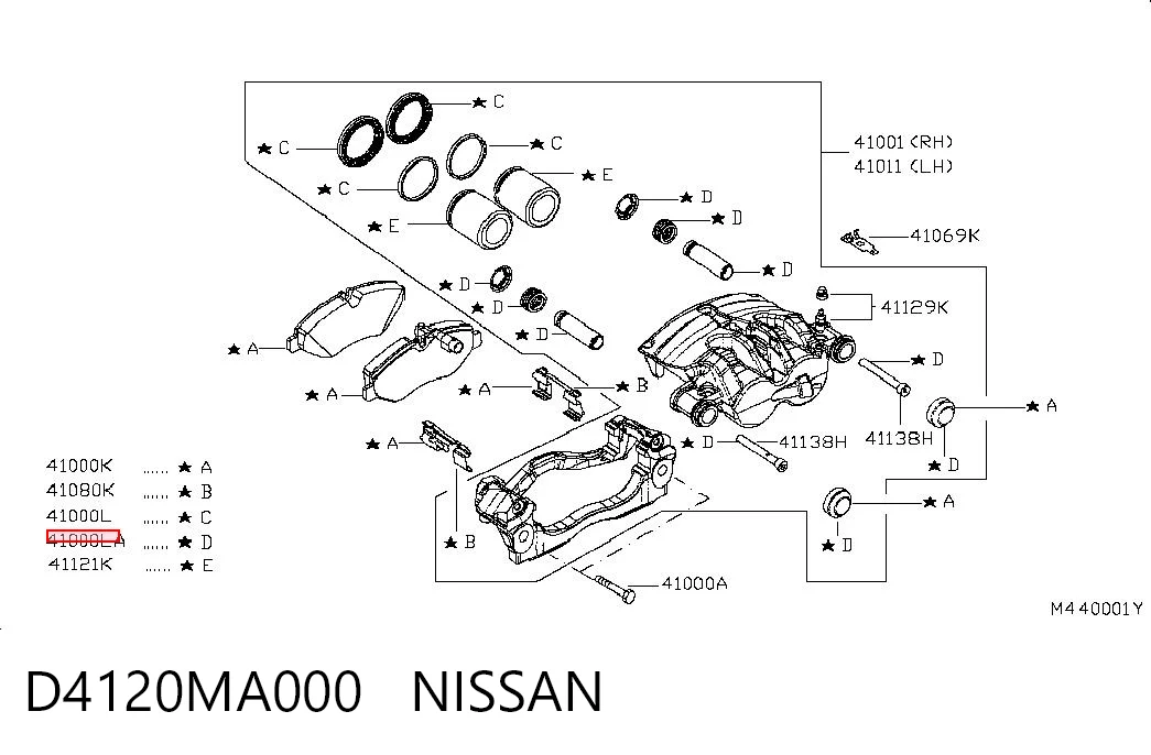 D4120MA000 Nissan/Infiniti