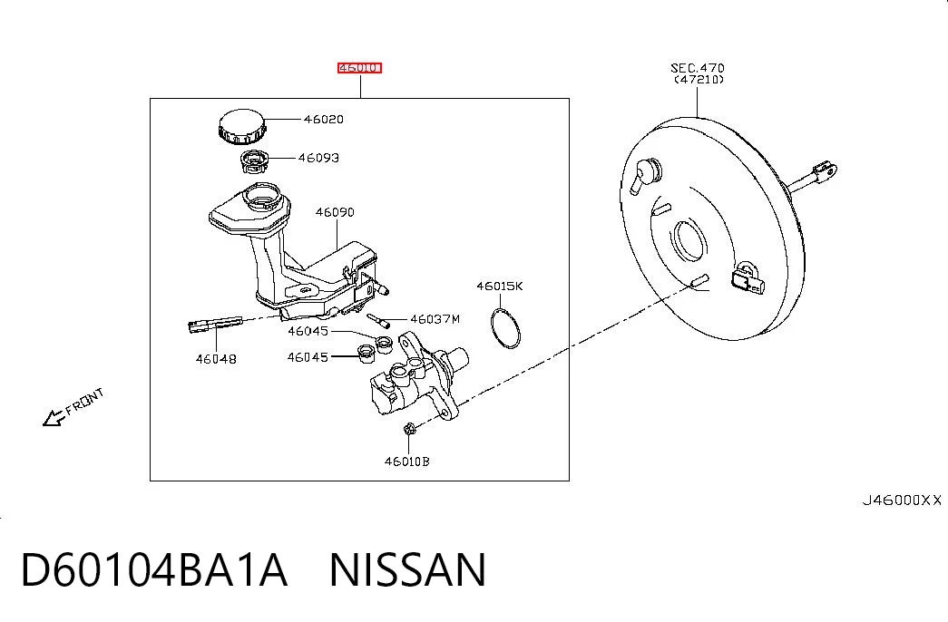 Compre Cilindro mestre do freio Nissan Qashqai 2