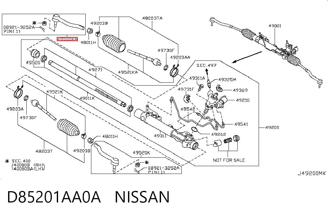 D85201AA0A Nissan/Infiniti