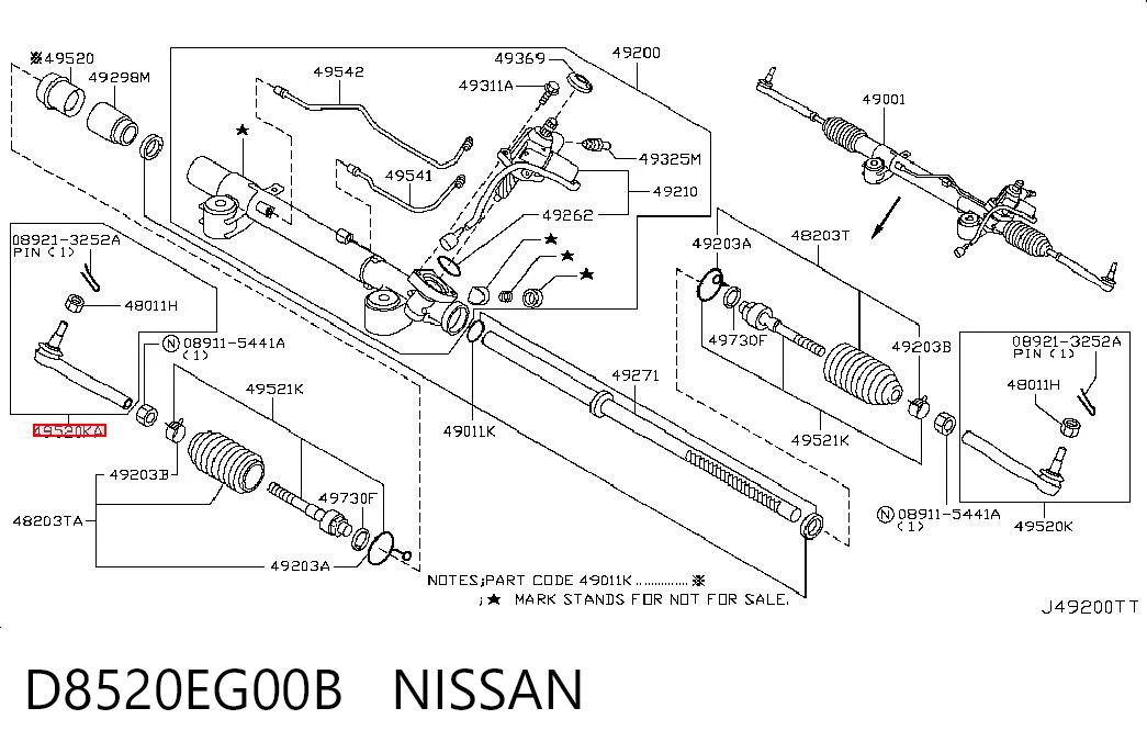 D8520EG00B Nissan/Infiniti