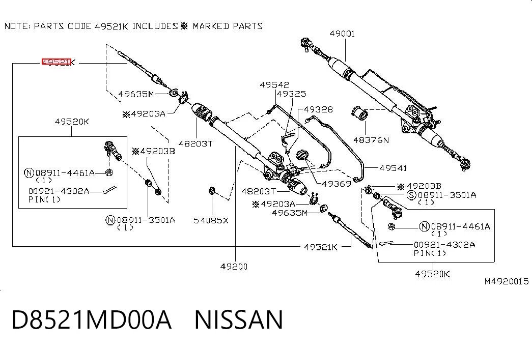 Tração de direção para Nissan Cabstar F24M