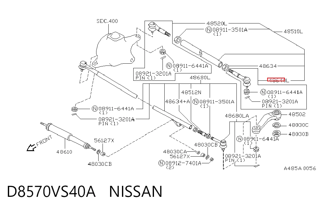 D8570VS40A Nissan/Infiniti