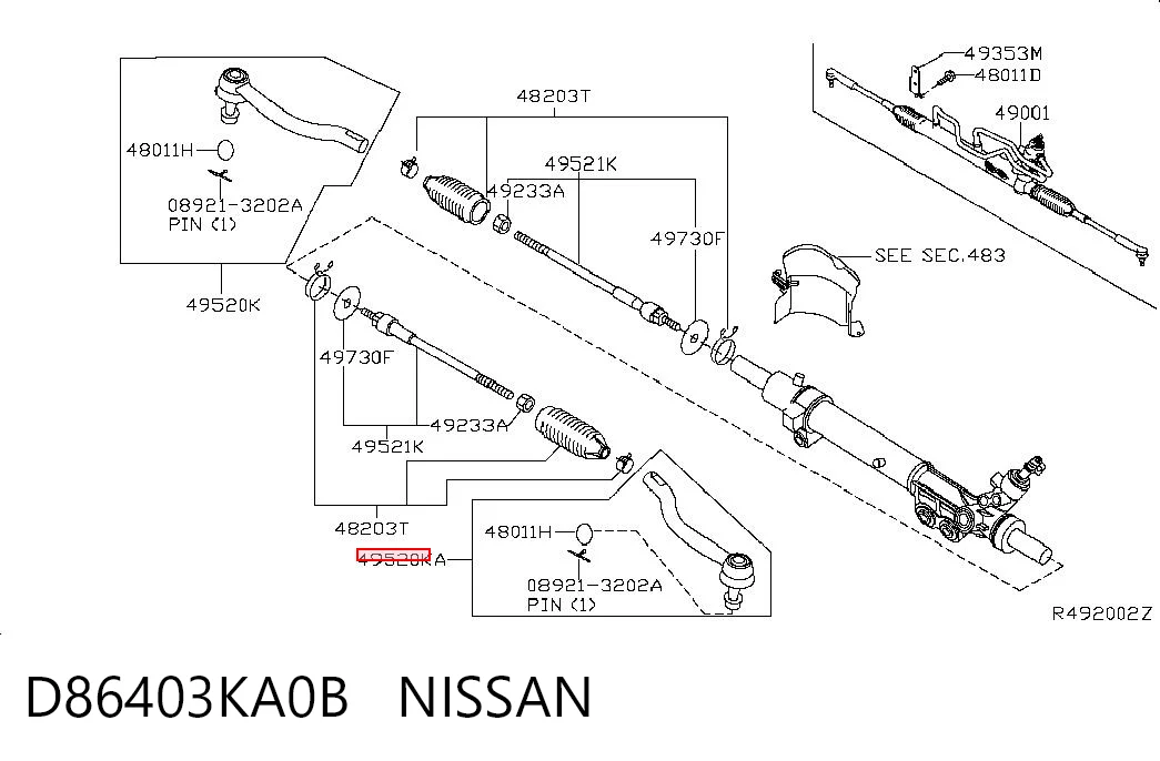 D86403KA0B Nissan/Infiniti