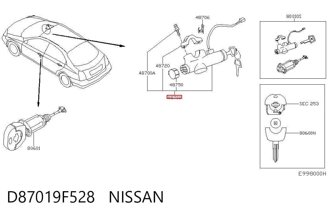 D87019F528 Nissan/Infiniti