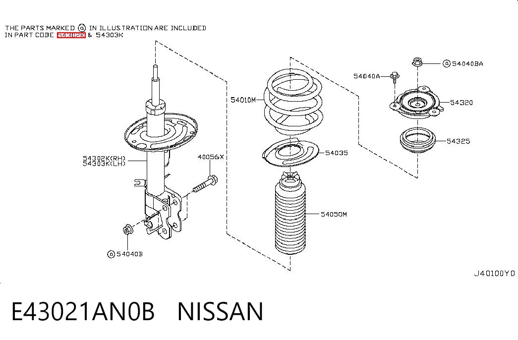 E43021AN0B Nissan/Infiniti