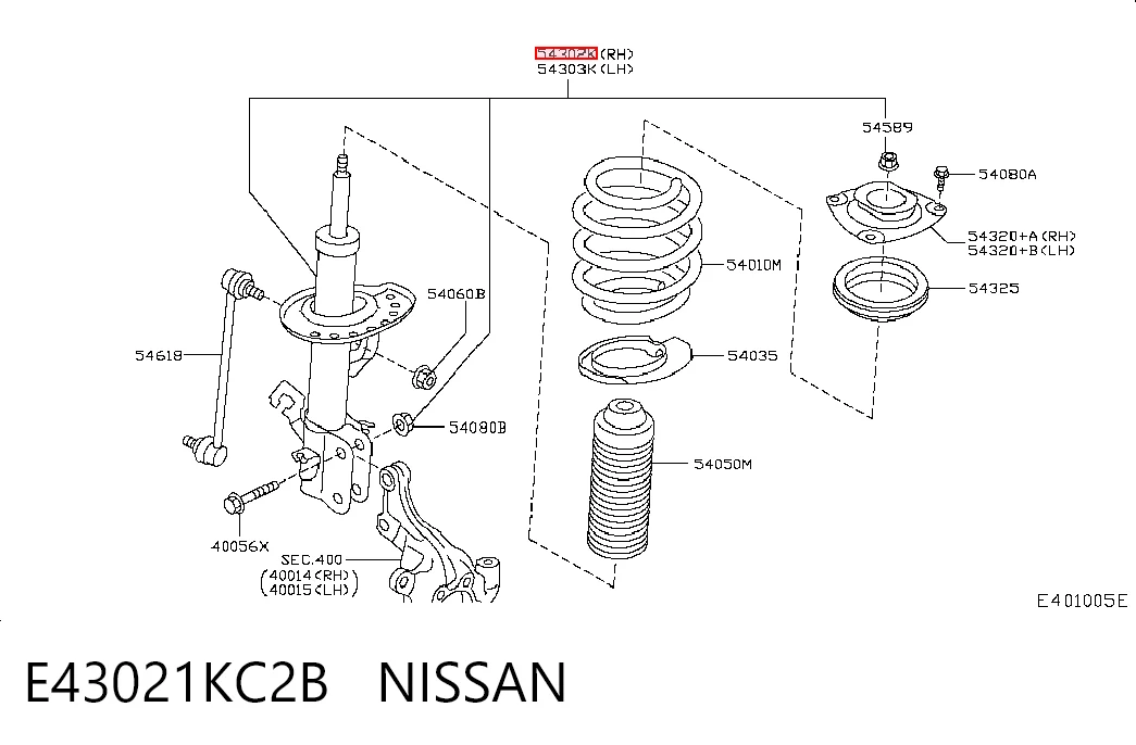 E43021KC2B Nissan/Infiniti
