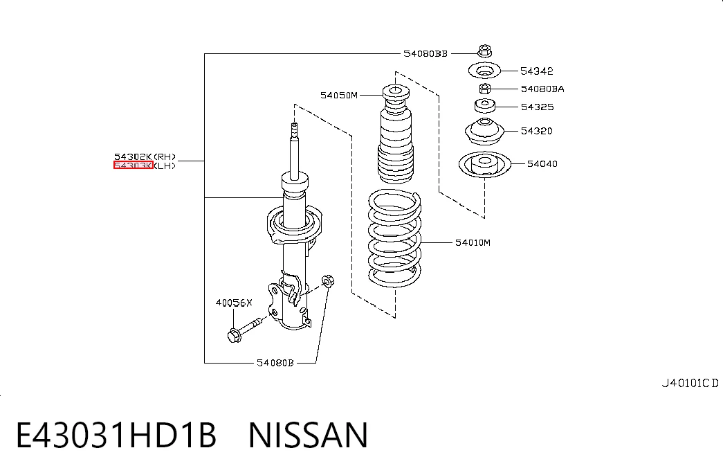 E43031HD1B Nissan/Infiniti