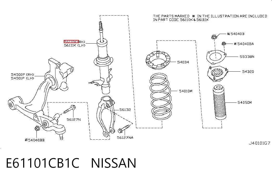 E61101CB1C Nissan/Infiniti