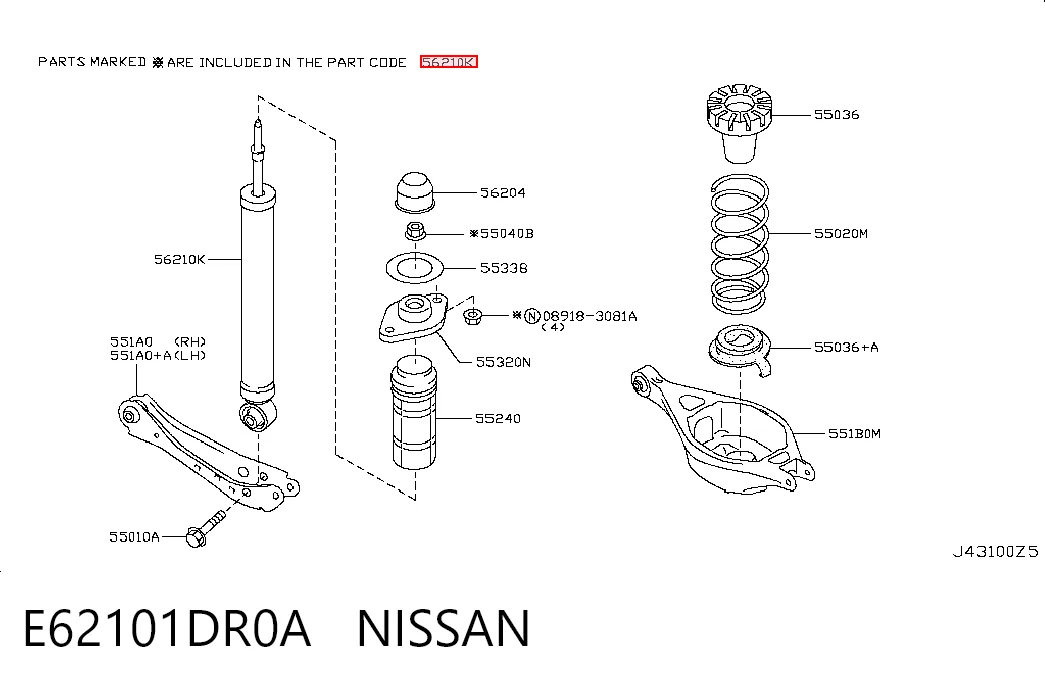 E62101DR0A Nissan/Infiniti