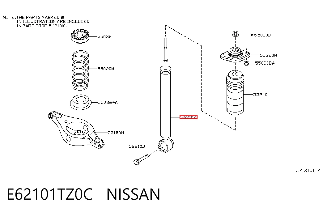 E62101TZ0C Nissan/Infiniti