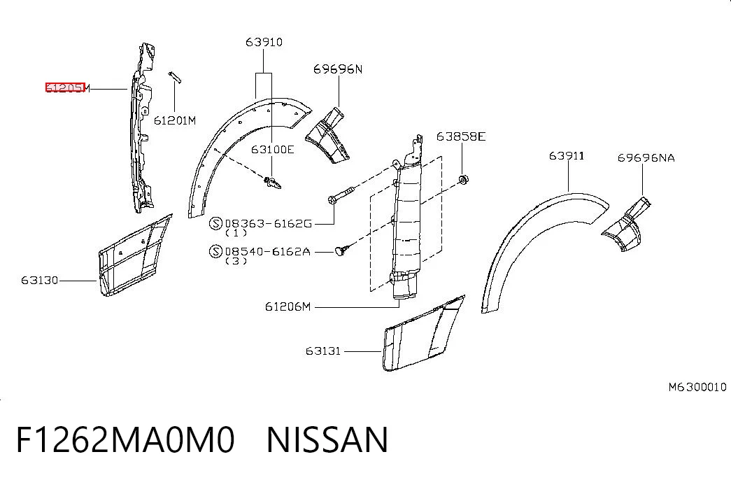 Pára-lama dianteiro direito Nissan Cabstar  F24M ao melhor preço
