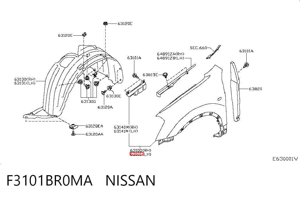 F3101BR0MA Nissan/Infiniti