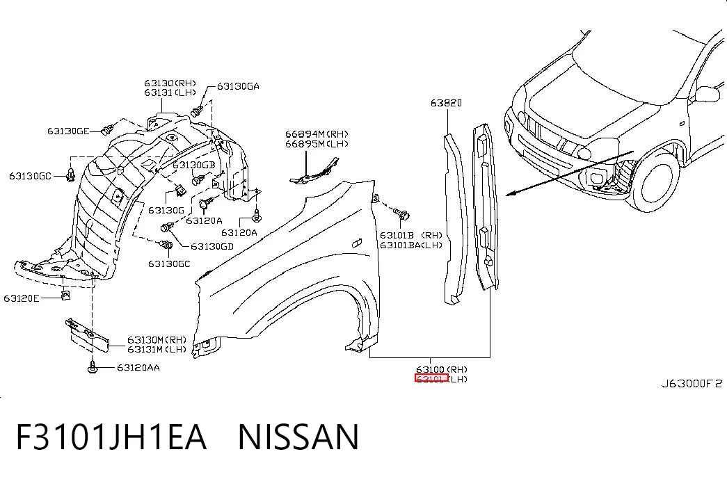 F3101JH1EA Nissan/Infiniti