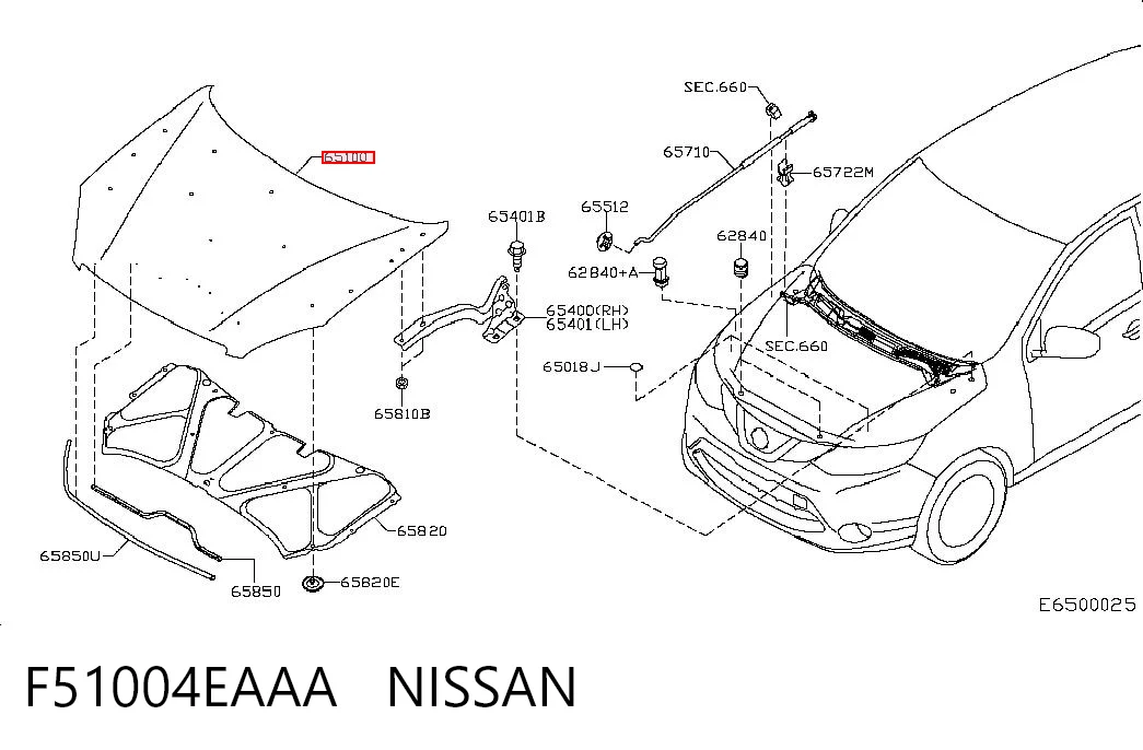Capota Nissan Qashqai II J11 ao melhor preço