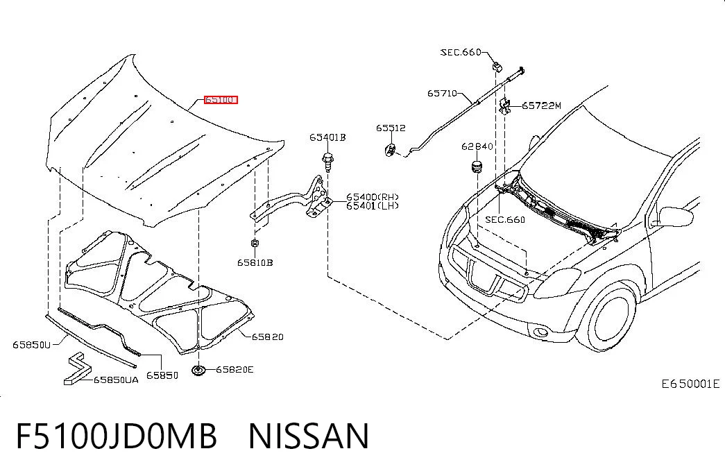 Capota Nissan Qashqai preço, a partir de 174,49 USD