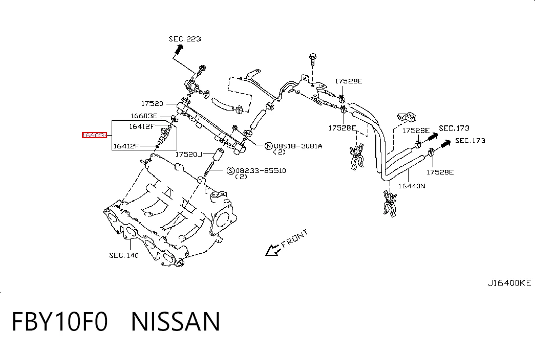 Injetor de injeção de combustível para Nissan Almera CLASSIC B10RS