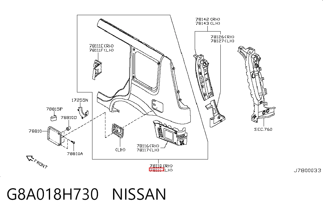 G8A018H730 Nissan/Infiniti
