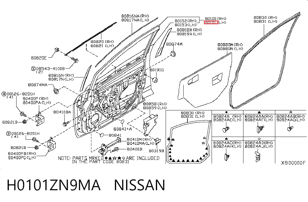 Porta dianteira esquerda para Nissan Tiida  C11X