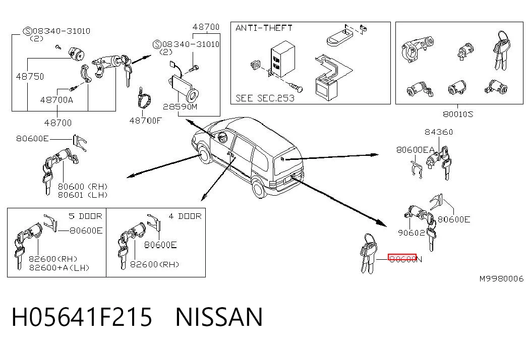 H05641F215 Nissan/Infiniti