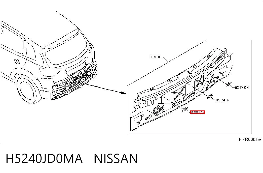 H5240JD0MA Nissan/Infiniti