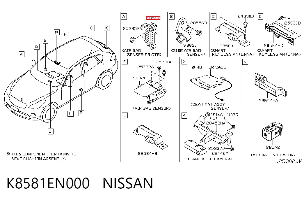 K8581EN000 Nissan/Infiniti