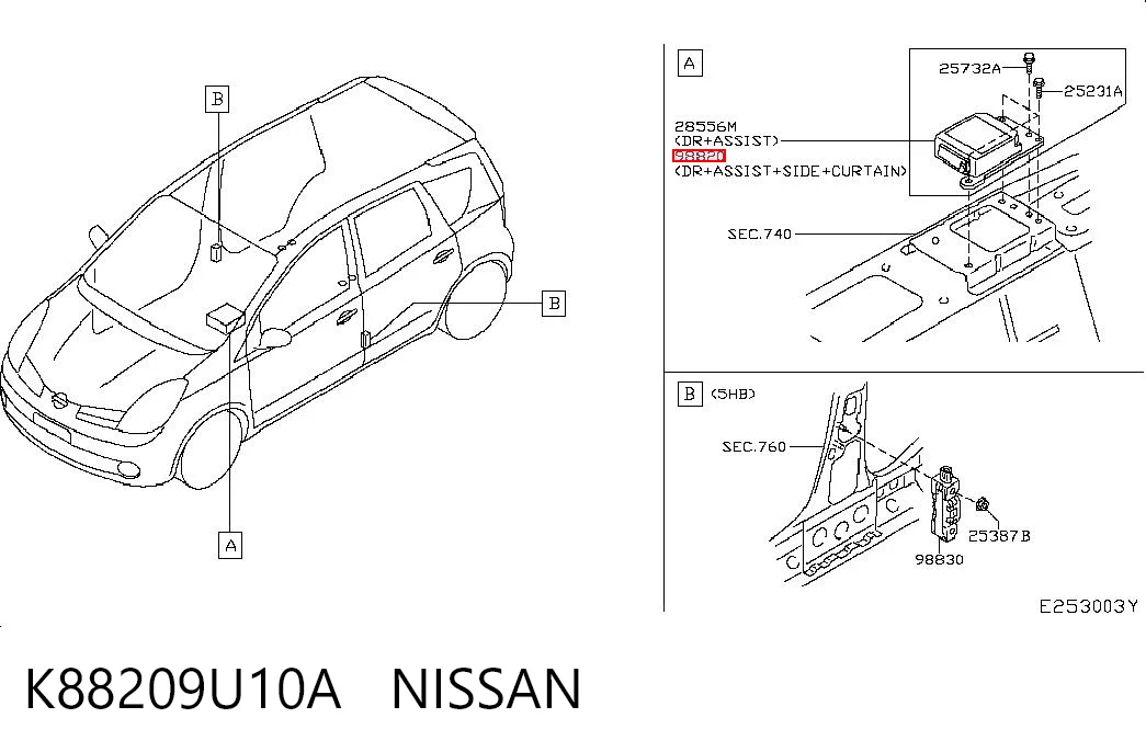 K88209U10A Nissan/Infiniti