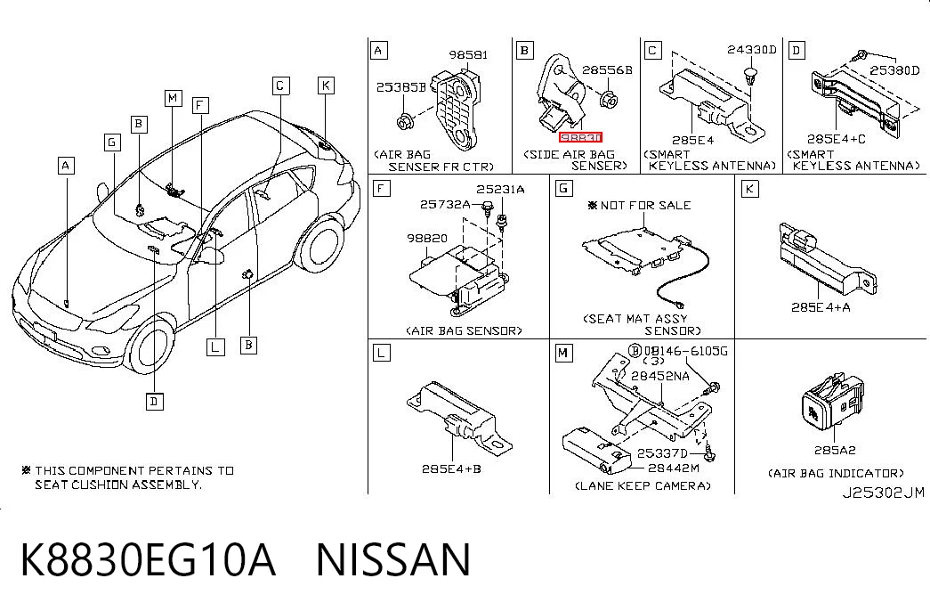 K8830EG10A Nissan/Infiniti