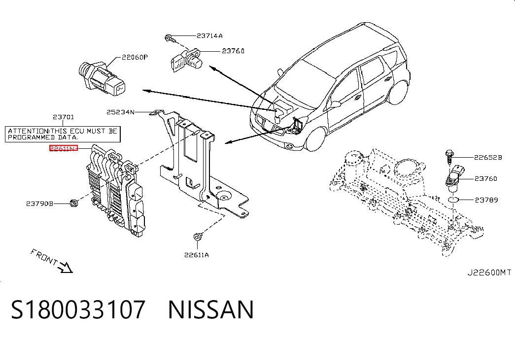Módulo de direção (Centralina eletrônica) de motor para Nissan Qashqai I J10