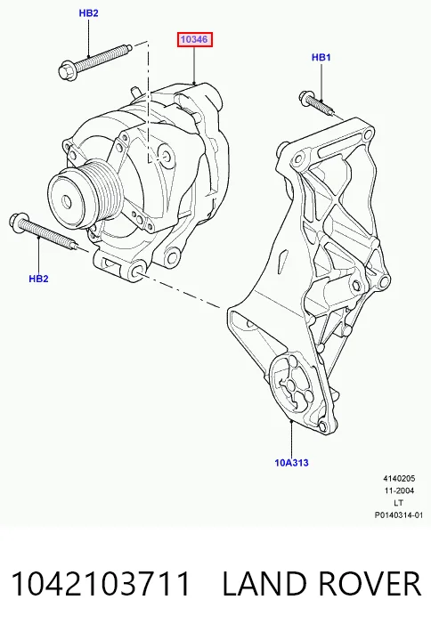 1042103711 Land Rover Gerador
