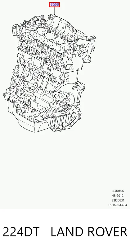 Motor montado para Land Rover Freelander II L359