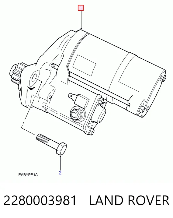 2280003981 Land Rover Motor de arranco