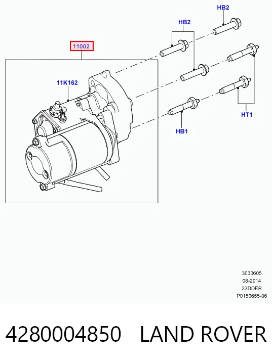 Motor de arranco Land Rover Freelander II L359