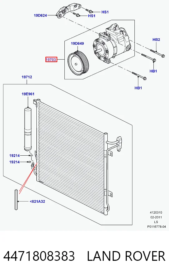 Compressor de aparelho de ar condicionado Polcar 4324KS1