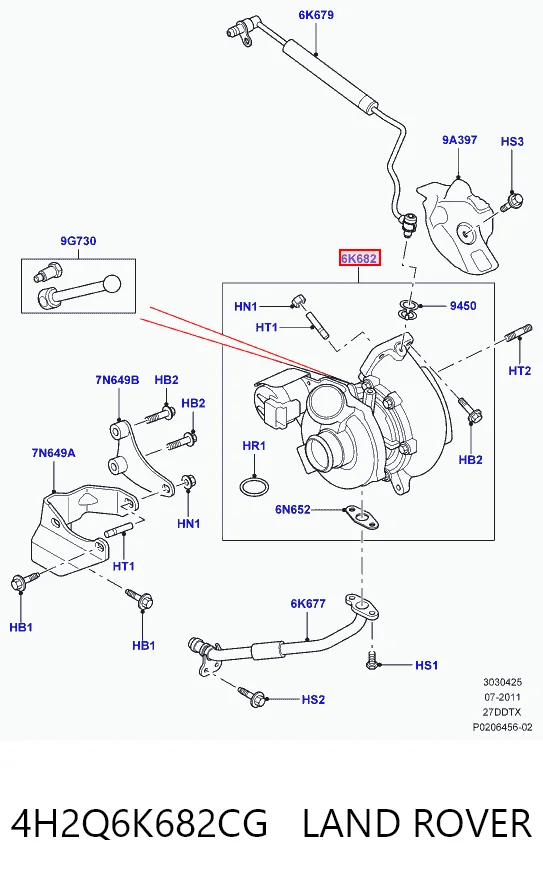 Turbina para Land Rover Discovery III LR3