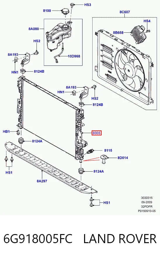 Radiador de esfriamento de motor Ford Mondeo IV CA2