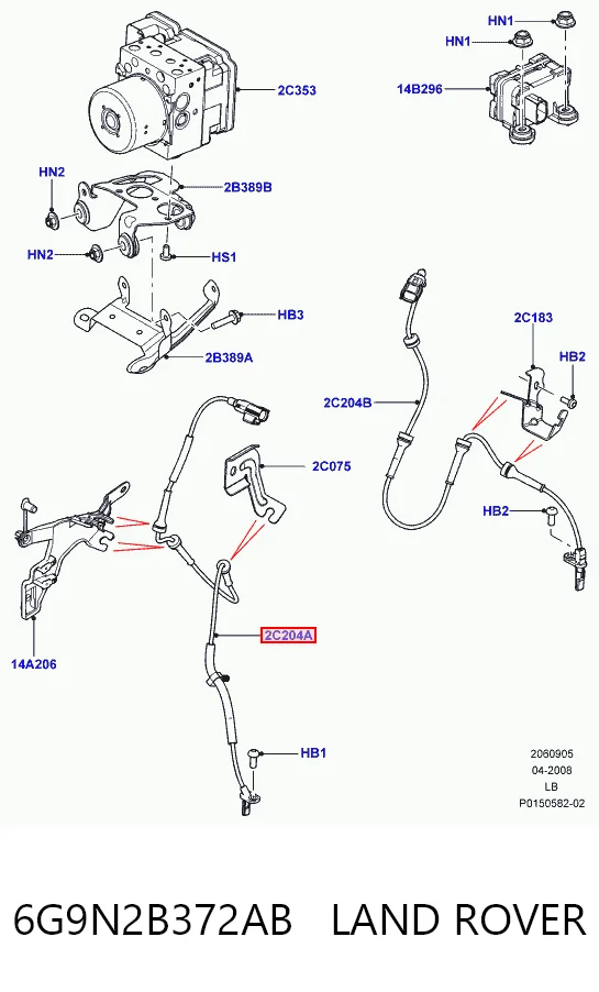 Compre Sensor dianteiro de ABS Land Rover Freelander 2