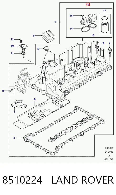 Válvula PCV de ventilação dos gases de cárter 11127793163 VAG