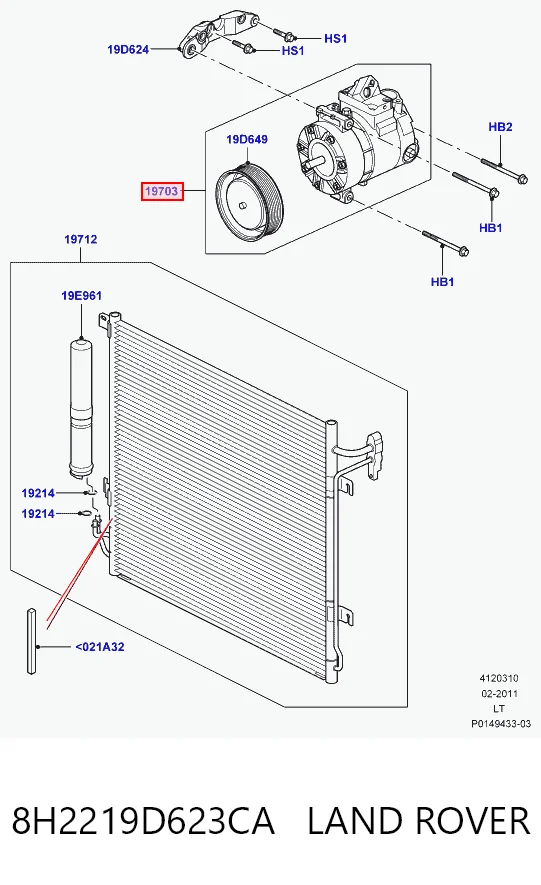 Compressor de aparelho de ar condicionado 4324KS1 Polcar