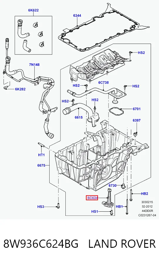 Compre Sensor do nível de óleo de motor Land Rover Range Rover 