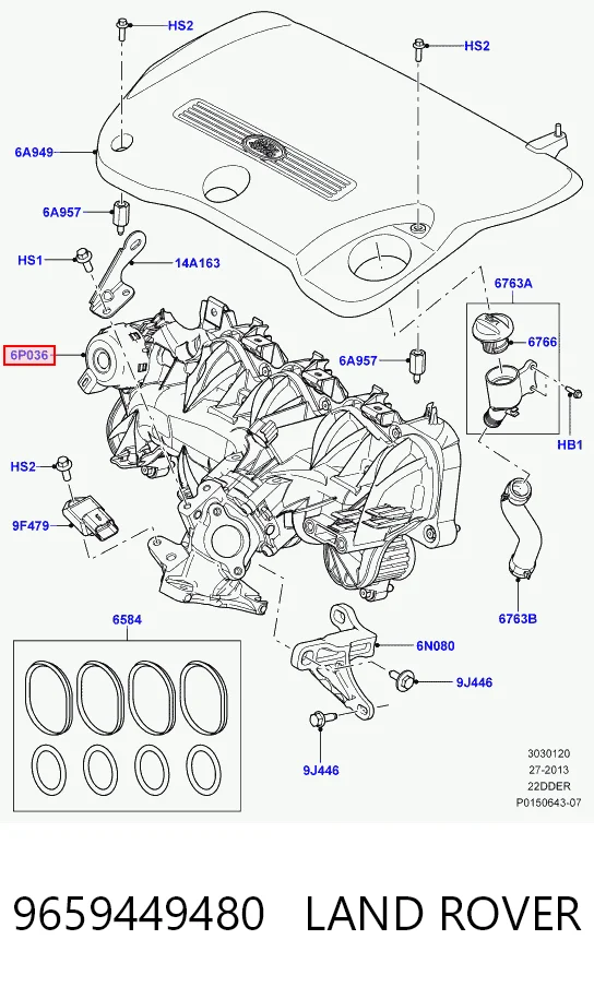 Tubo coletor de admissão Ford 9659449480 preço, a partir de 121,04 USD