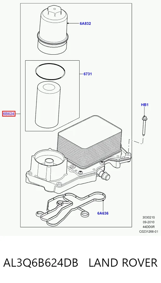 Caixa do filtro de óleo Ford LR022895 preço, a partir de 146,42 USD