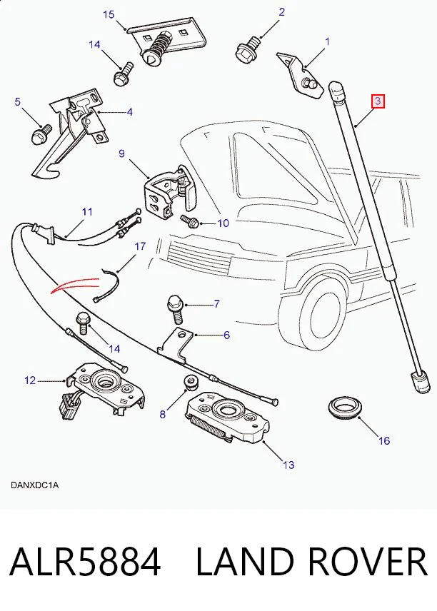 Compre Amortecedor da capota Land Rover Range Rover 2