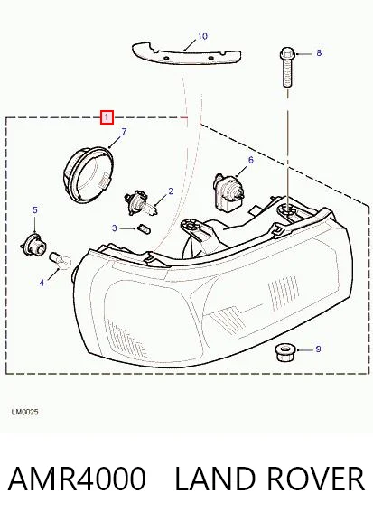 Luz esquerda para Land Rover Freelander I L314