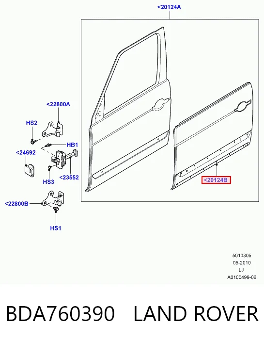  Porta dianteira esquerda Land Rover Range Rover III SUV (L322) (2002 - 2009) III