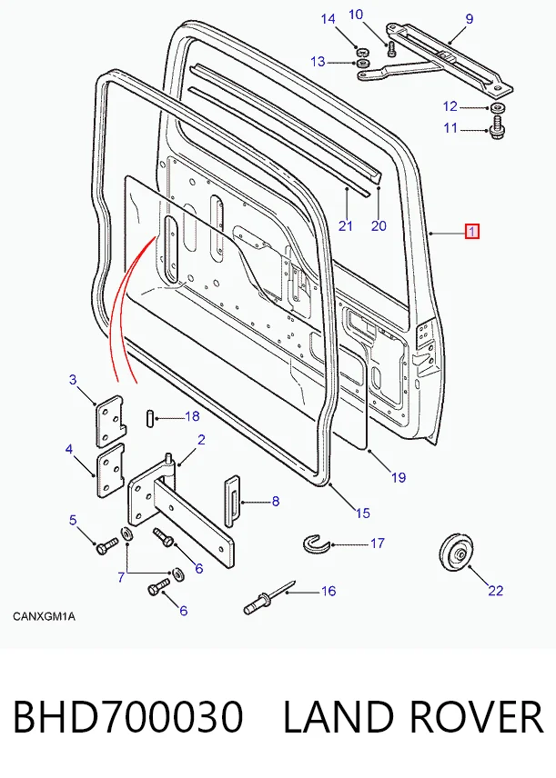 Porta traseira (3ª/5ª porta-malas (tampa de alcapão) para Land Rover Discovery I LG, LJ