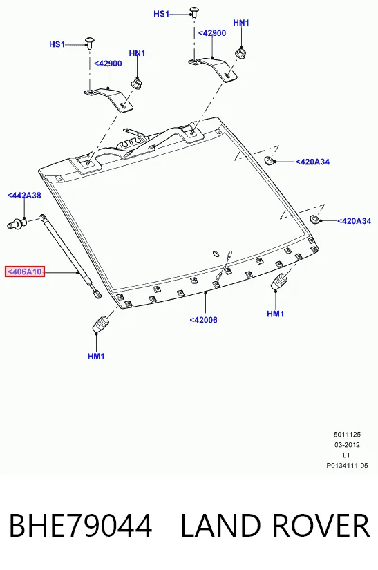 Amortecedor de tampa de porta-malas (de 3ª/5ª porta traseira) 74820TYFJ010 Honda